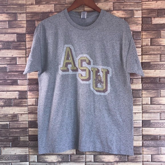 Unisex Large Arizona State University Gray Large T Shirt EUC - Picture 1 of 7